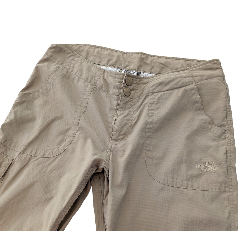 The North Face Horizon Cargo Capri Pants Womens AU3A Nylon Khaki Hiking 10